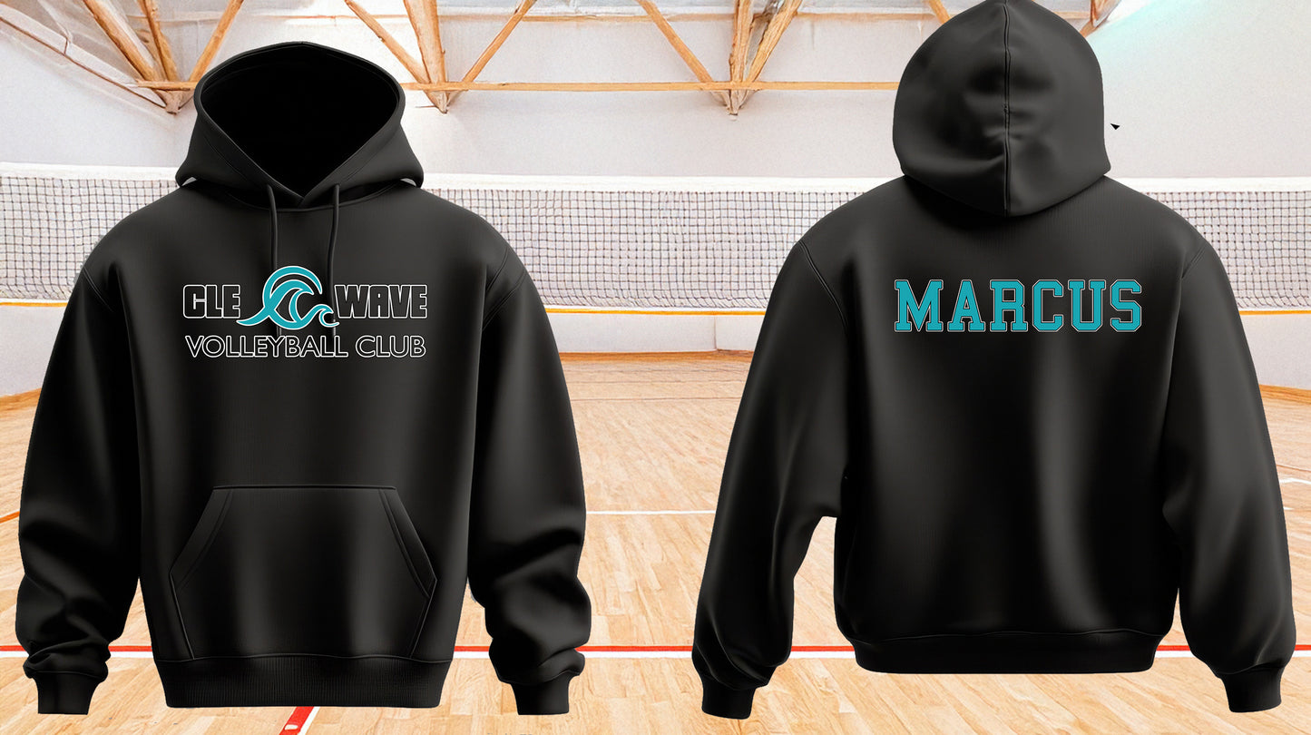 CLE Wave Hoodie with Name