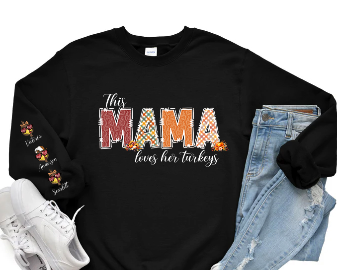 This Mama loves her Turkey (black)