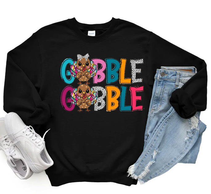 Gobble Gobble Colorful (black)
