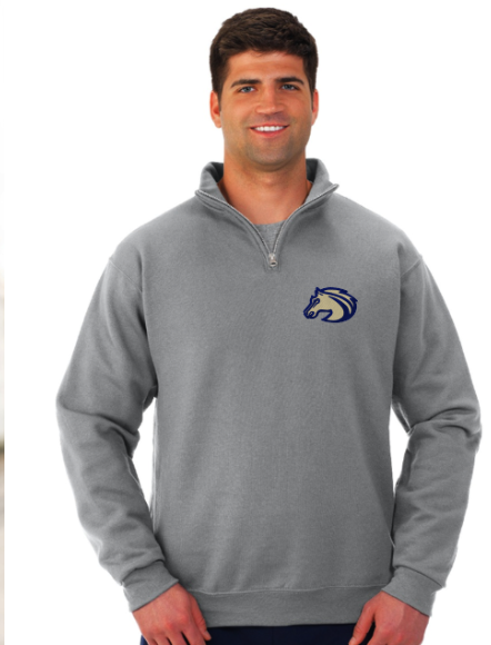 Mustangs Embroidered 1/4 Zip logo only
