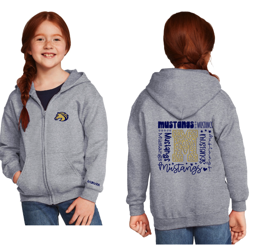 Mustang Zip Up (youth & adult)