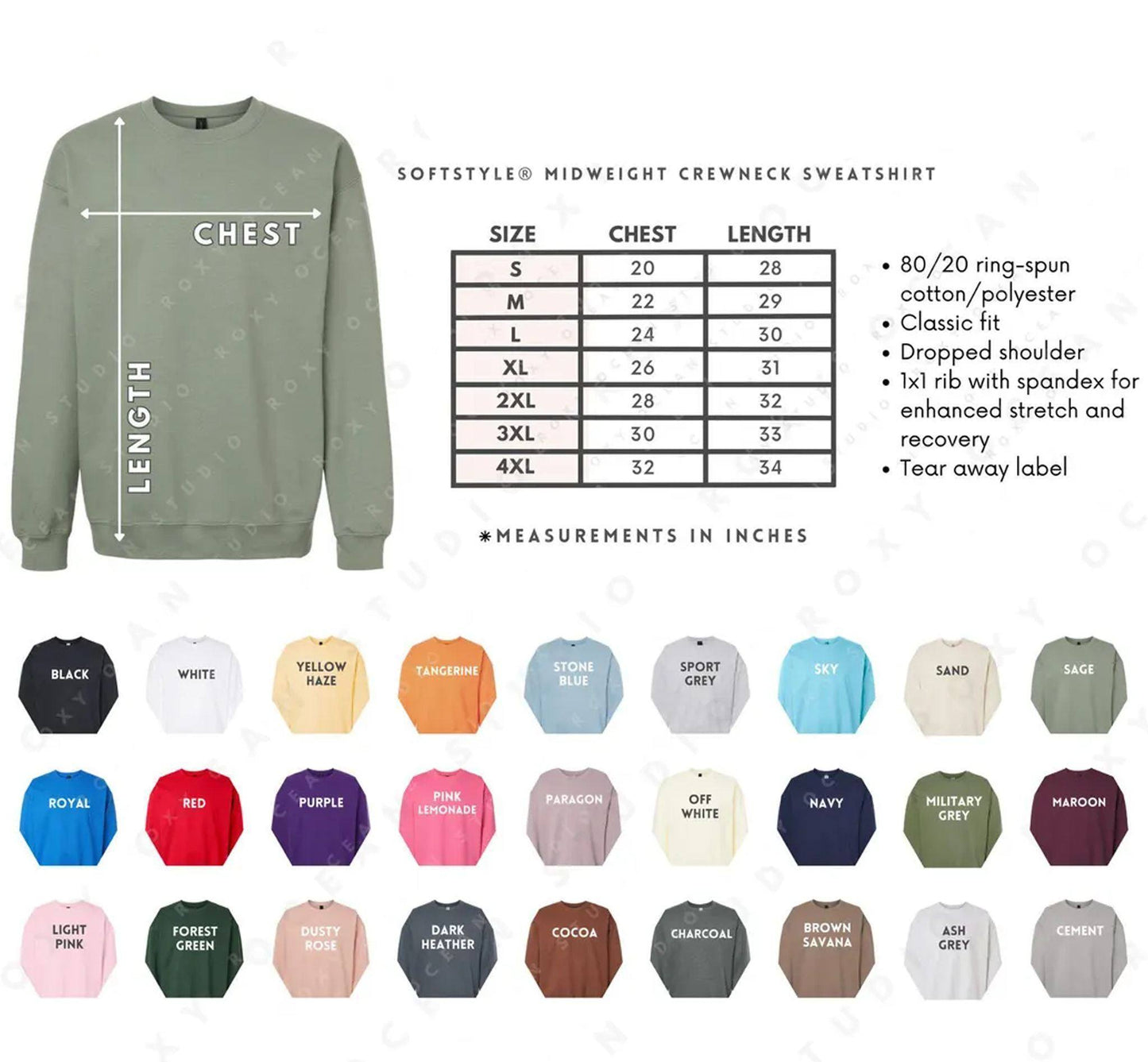 Sports Family Embroidered Crewneck