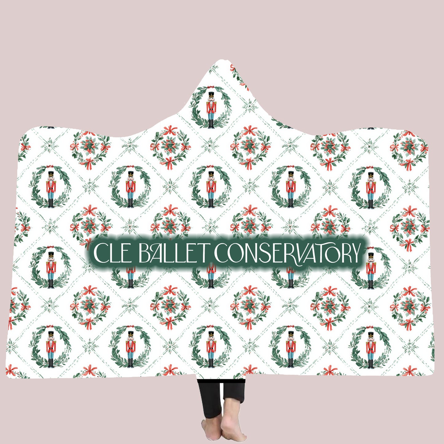 CLE Ballet Conservatory Nutcracker Hooded Blanket (pre-order)