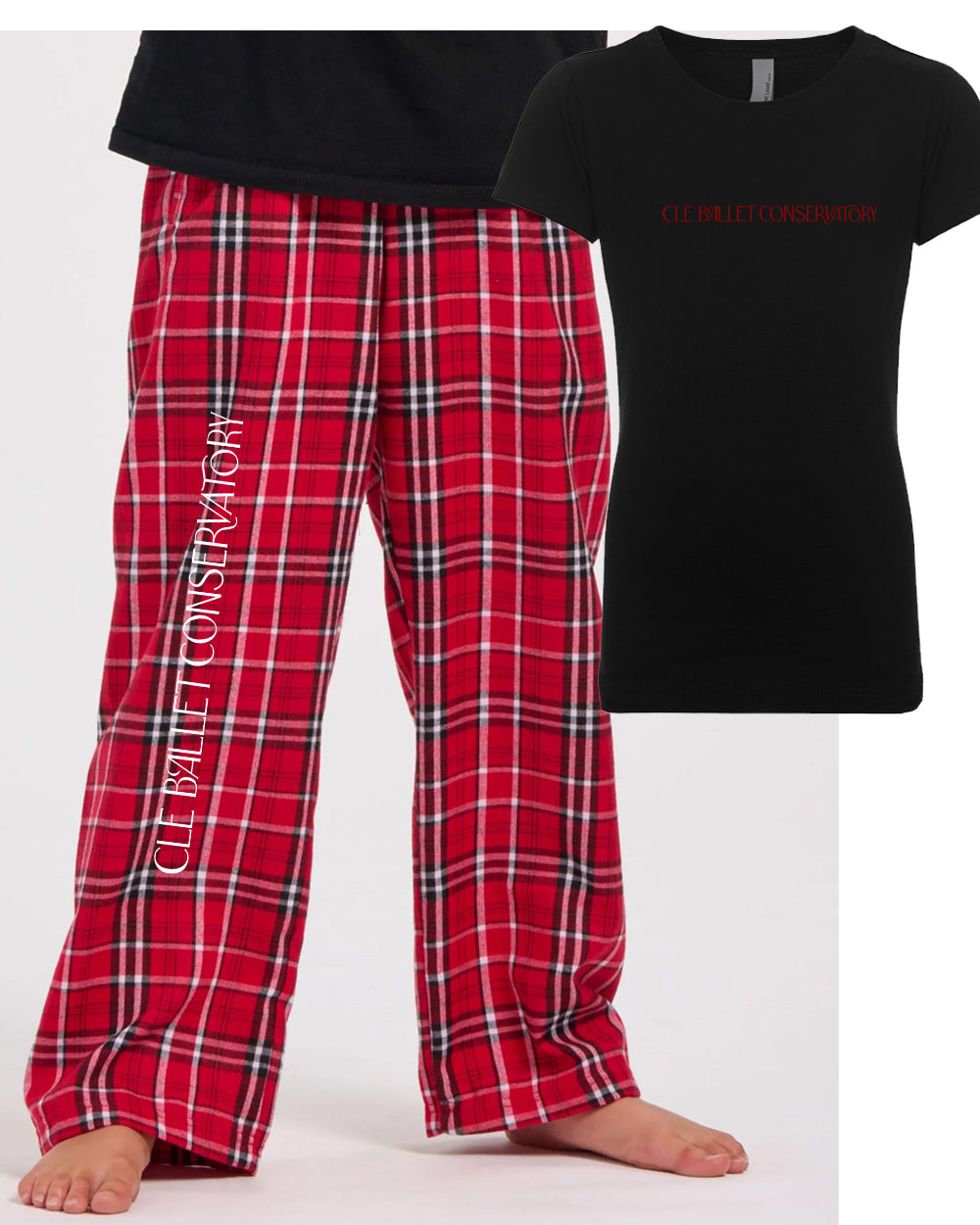 CLE Ballet Youth Flannel Pant Red