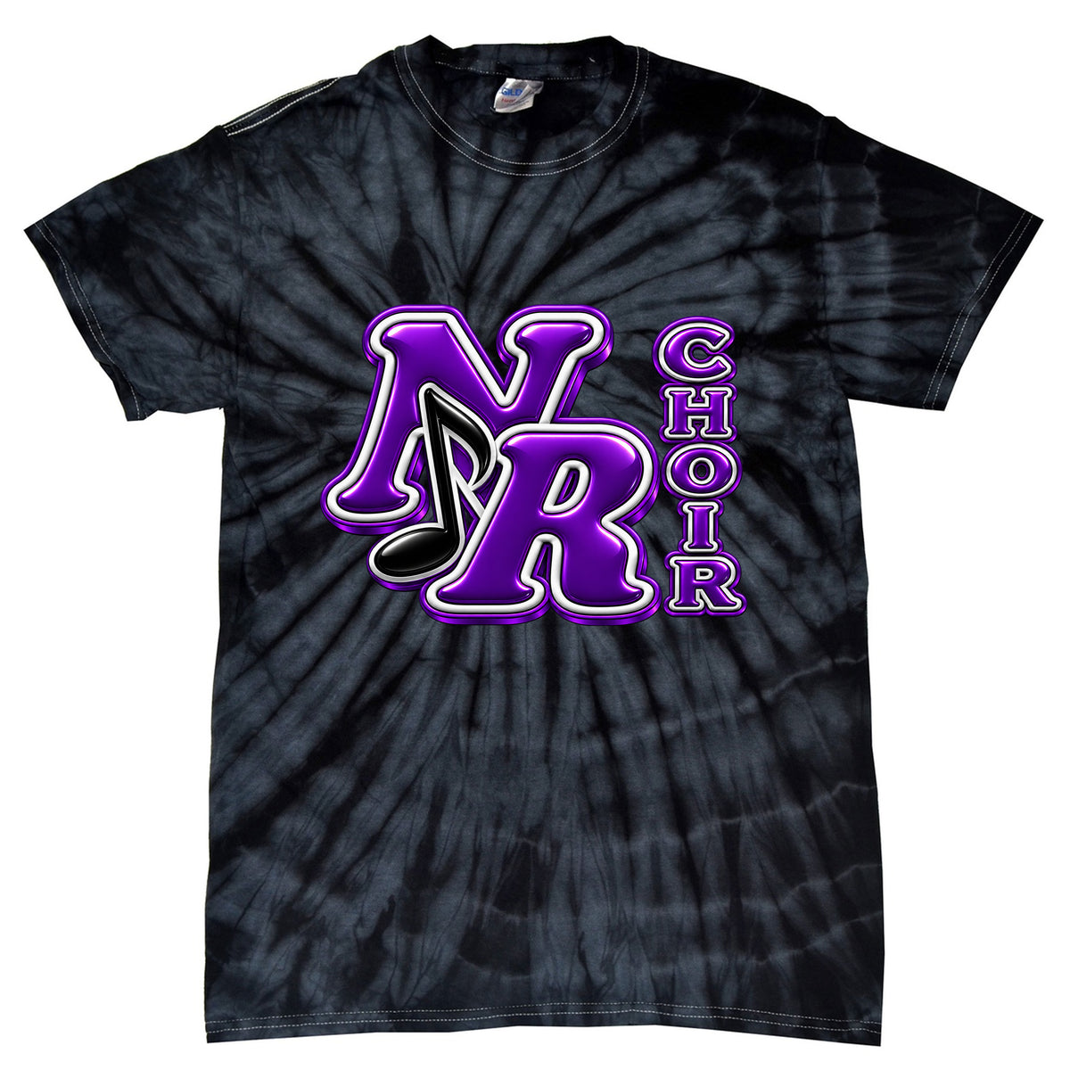 NR Choir 3D Tie Dye (gray/black)