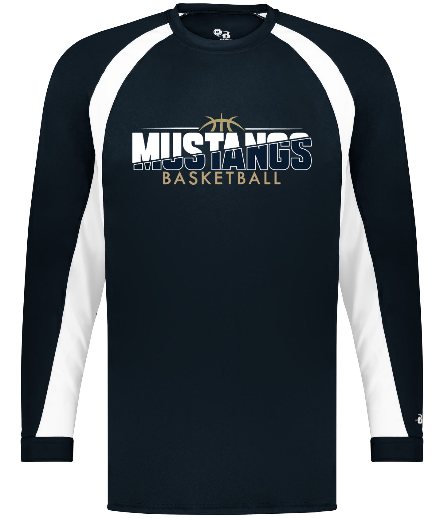 Basketball Shooter Shirt-Basketball Outline (Add Name) NOW BADGER BRAND