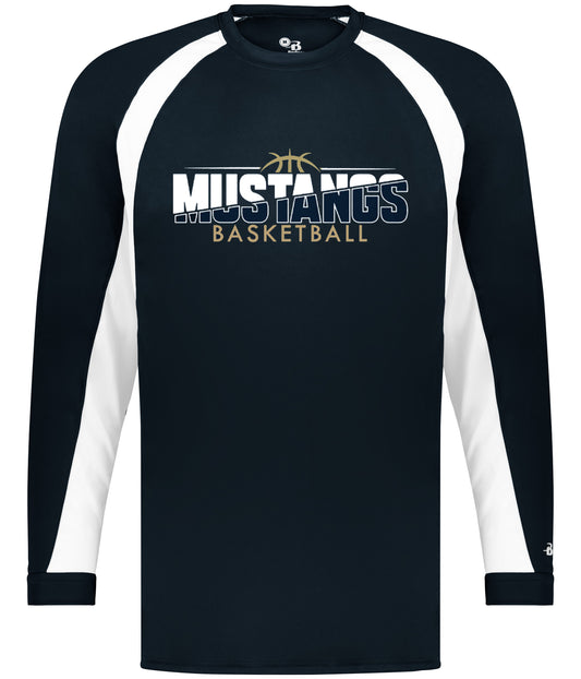 Basketball Shooter Shirt-Basketball Outline (Add Name) NOW BADGER BRAND