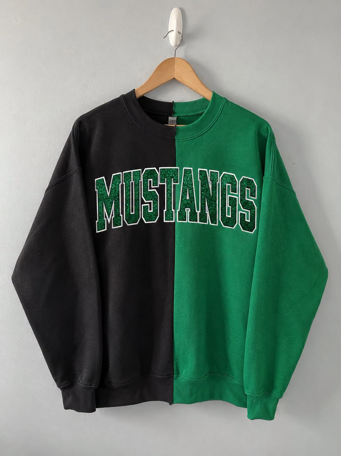Two Tone Embroidered Sweatshirt