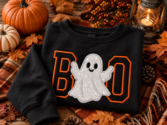 Boo Embroidered