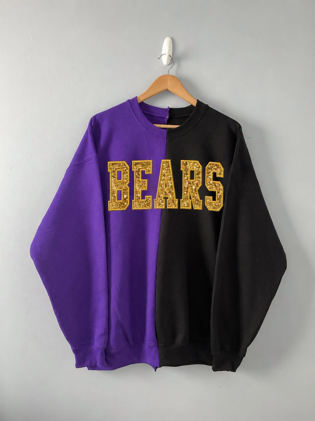 Two Tone Embroidered Sweatshirt