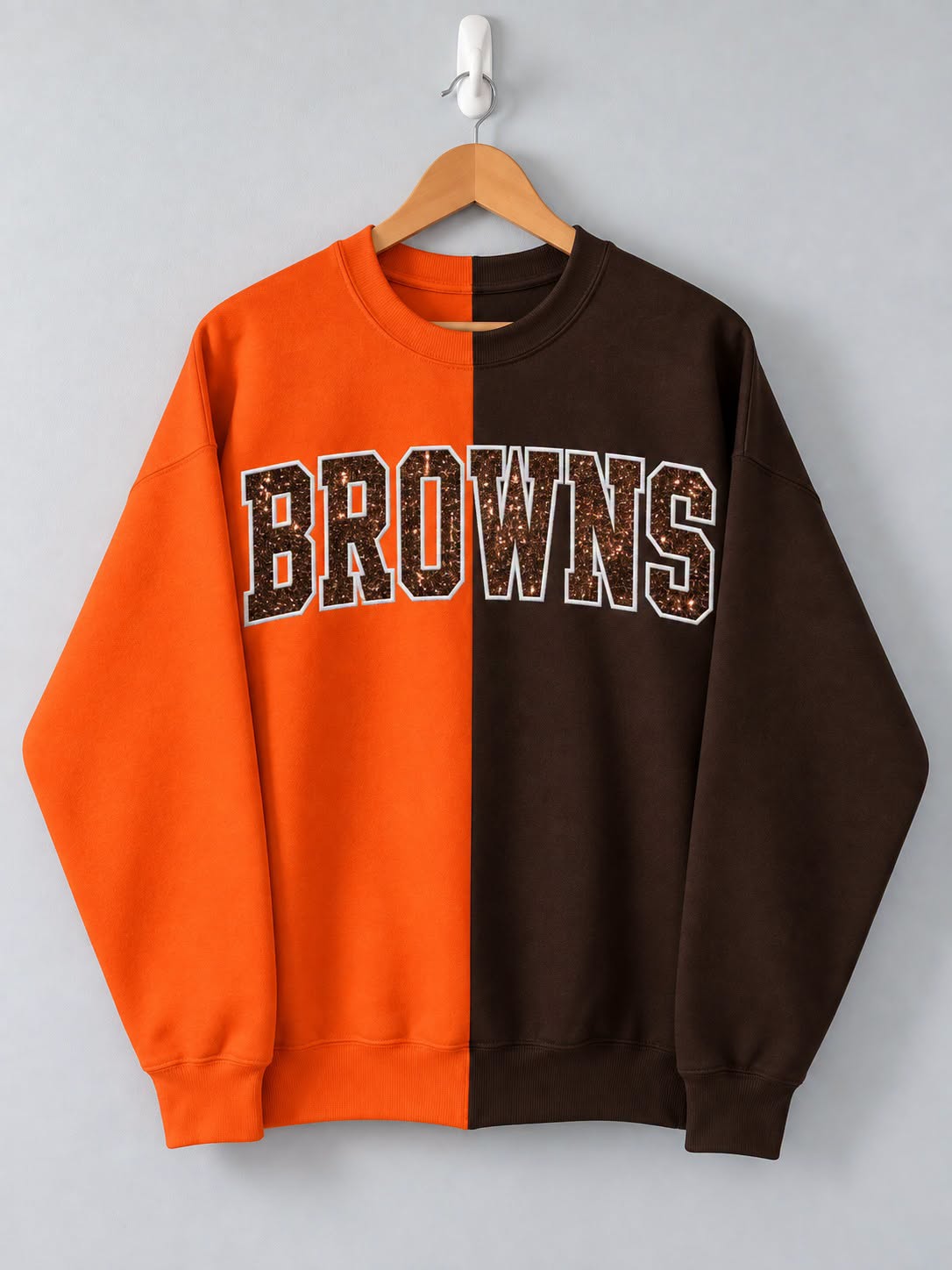Two Tone Embroidered Sweatshirt