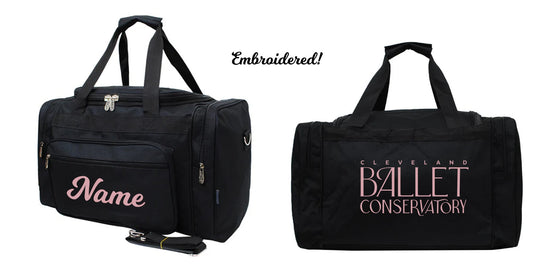 Canvas Duffel Bag with Embroidered Logo