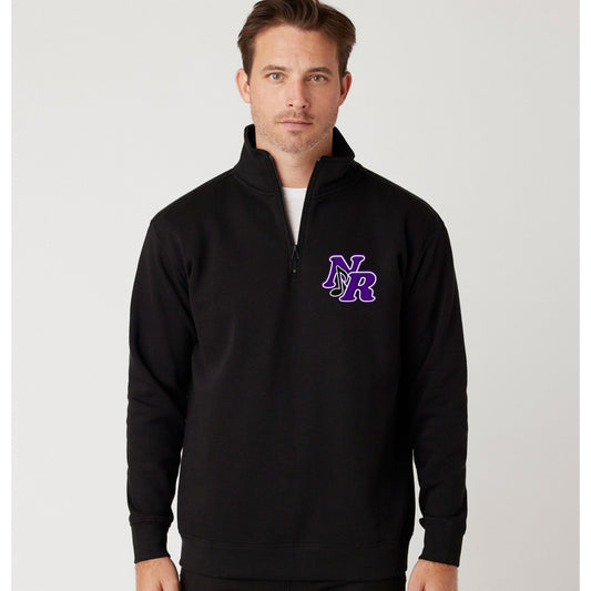 NR Choir 1/4 Zip Embroidered-Black