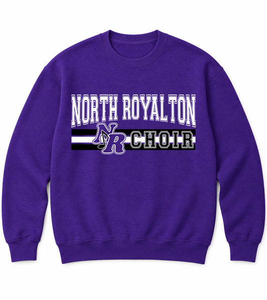 NR Choir Stripes (Short Sleeve, Long Sleeve, Crew, or Hoodie) Purple
