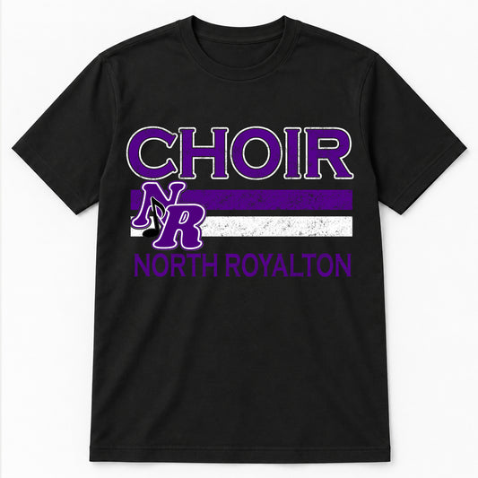 NR Choir Distressed (Short Sleeve, Long Sleeve, Crew, or Hoodie) Black