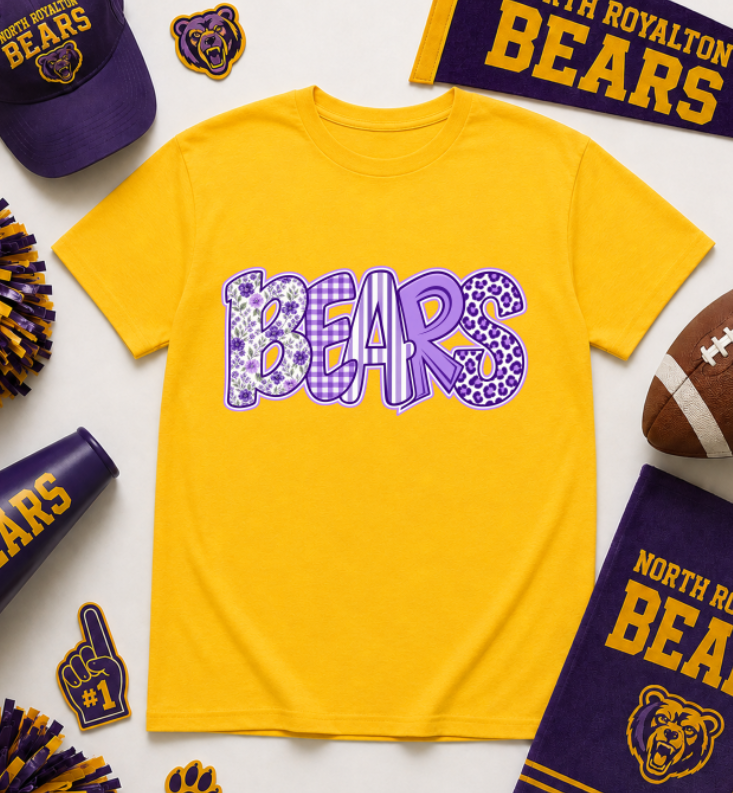 Bears Doodle on Yellow