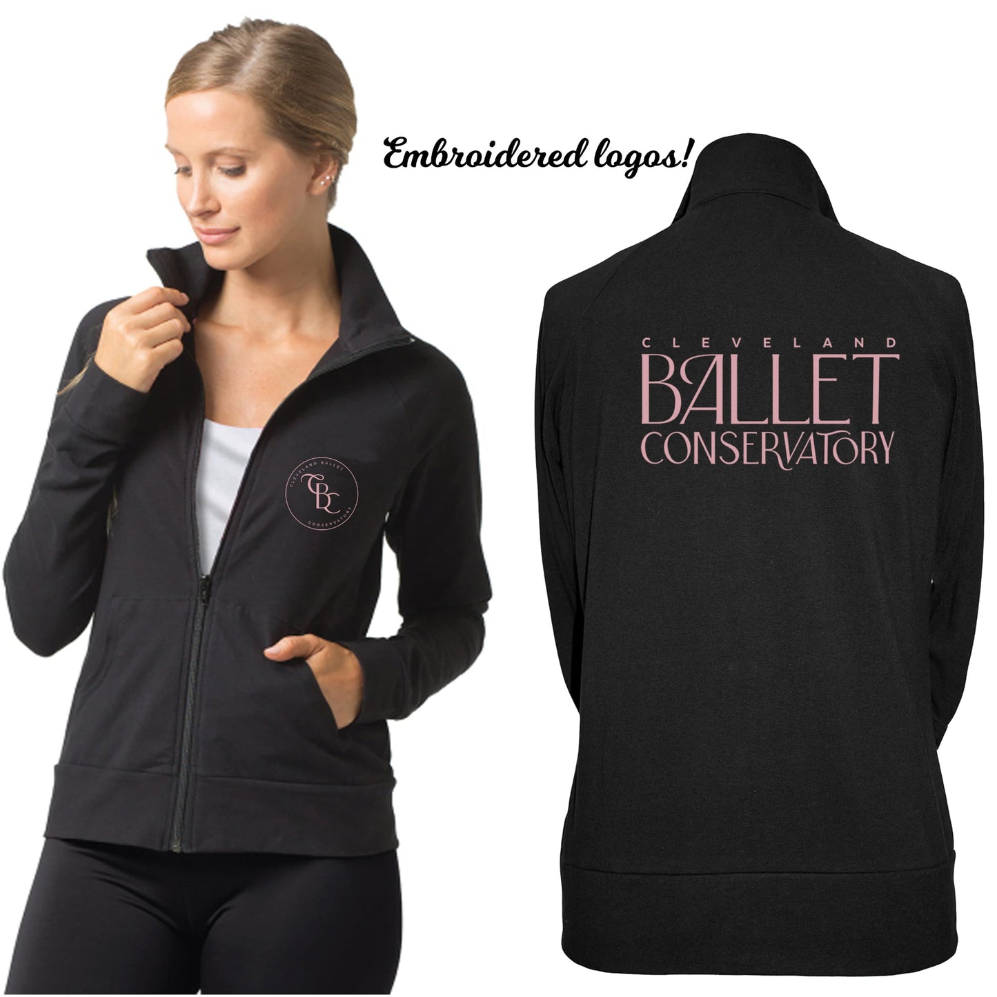 CBC Embroidered Zip Up Jacket