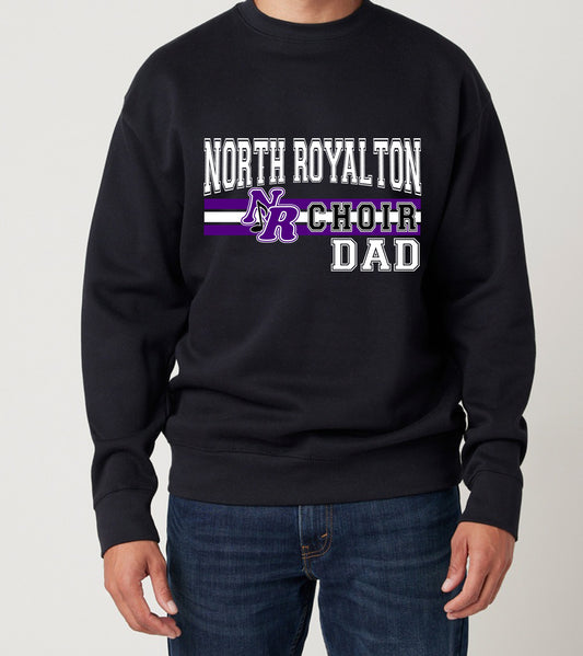 NR Choir Family in Varsity (Short Sleeve, Long Sleeve, Crew, or Hoodie) Black