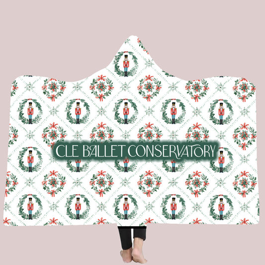 CLE Ballet Conservatory Nutcracker Hooded Blanket (pre-order)